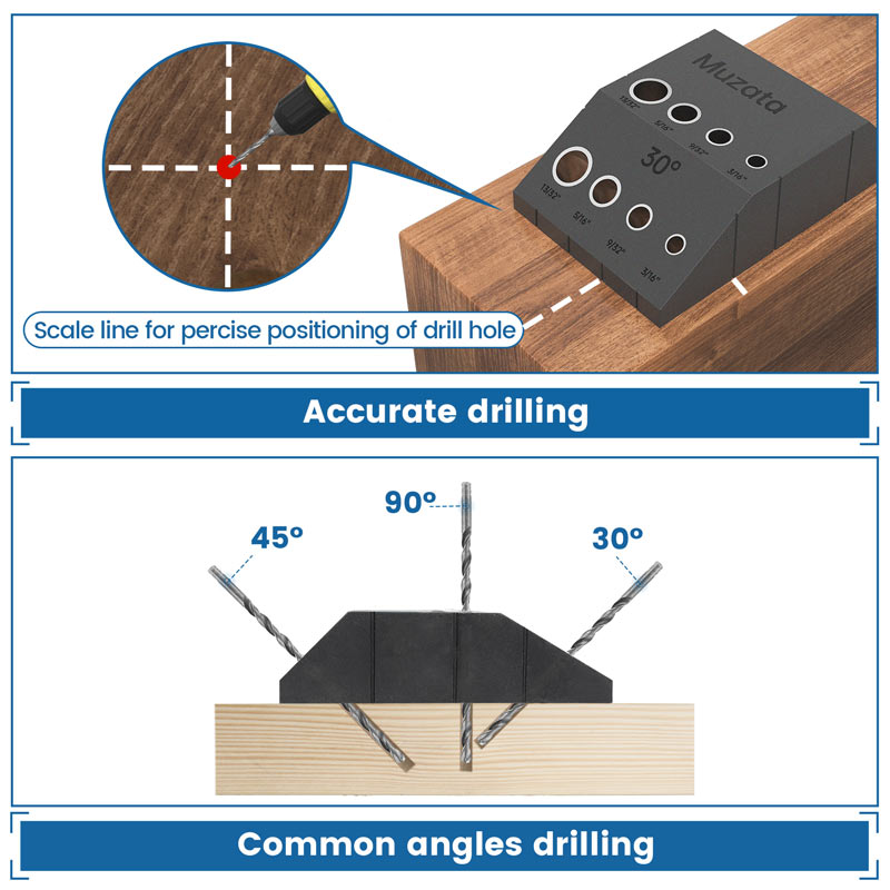 Load image into Gallery viewer, Muzata Upgraded Multi-Angle Drill Guide Jig, CT24