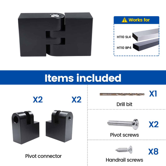 Muzata-adjustable-flat-handrail-vertical-pivot-connector-ha23-package-information