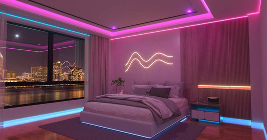 How to use LED strip lights in my bedroom