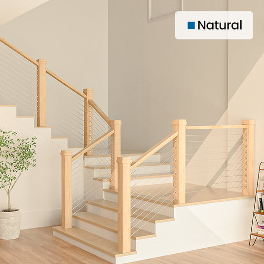 Muzata's cable railing solution is beginner-friendly with easy installation thanks to multi-angle and adjustable bracket kits