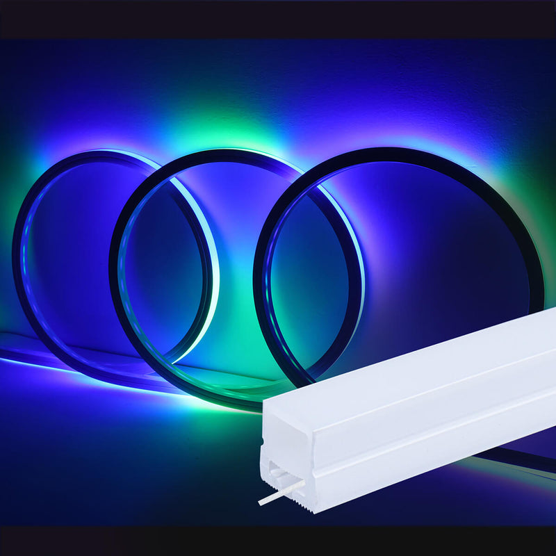 Load image into Gallery viewer, Muzata 16.5Ft/5M Spotless Flexible Silicone LED Channel  for DIY Neon Light for 11mm LED Strip USC4 LS3
