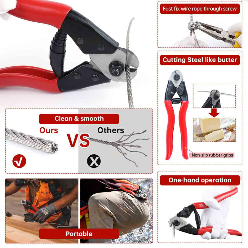 Load image into Gallery viewer, Muzata Heavy Duty 8&quot; Cable Cutter CR12
